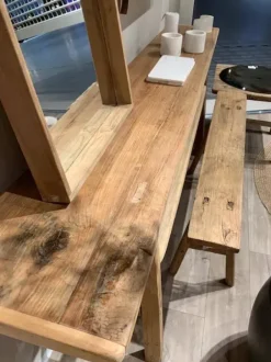 Online – pitkä sivupöytä #849, natural Vanhat Puuhuonekalut