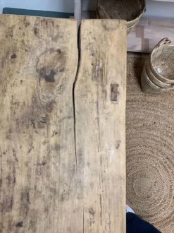 Outlet – pitkä sivupöytä #851, natural Vanhat Puuhuonekalut