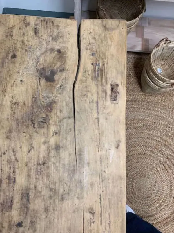 Outlet – pitkä sivupöytä #851, natural Vanhat Puuhuonekalut