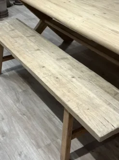 Outlet – pitkä penkki #964, natural Vanhat Puuhuonekalut