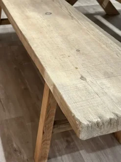 Clearance – pitkä penkki #965, natural Vanhat Puuhuonekalut