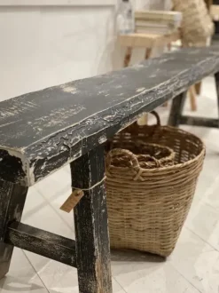 Best – pitkä penkki #538, black Vanhat Puuhuonekalut