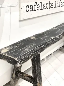 Best – pitkä penkki #538, black Vanhat Puuhuonekalut