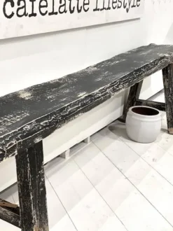 Best – pitkä penkki #538, black Vanhat Puuhuonekalut