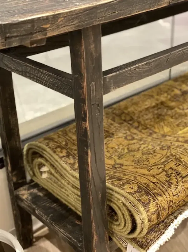 Best - pitkä sivupöytä hyllyllä #722, black Vanhat Puuhuonekalut