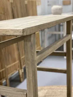 lyhyt sivupöytä #644, natural Vanhat Puuhuonekalut