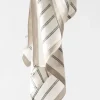 Hot - Keittiöpyyhe Maya pellavaa, navy stripe Keittiötekstiilit