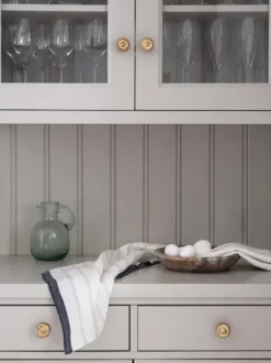 Discount - Keittiöpyyhe Maya pellavaa, natural stripe Keittiötekstiilit