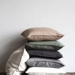 Clearance - Luonnonvalkoinen pellavatyynynpäällinen, 50x50 cm Sisustustyynyt|Sisustustyynyt