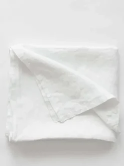 New - pellavapöytäliina 160x330, valkoinen Keittiötekstiilit