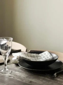 New - pellavaservetti ruutu, natural Keittiötekstiilit