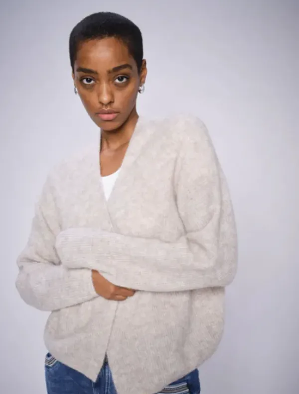 Discount Thora Relax neuletakki, feather grey Neuleet Ja Neuletakit|Uutuudet