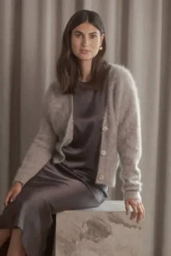 Best Tianna midi satiinihame, dark chocolate Mekot Ja Hameet|Juhlavaatteet