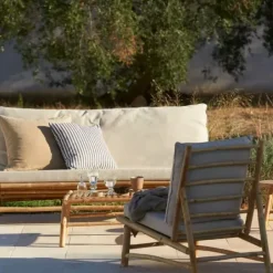 - bambusohva 160cm RUNKO Bambusohvat Ja -Tuolit|Piha Ja Terassi