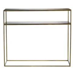 Online - metallinen konsolipöytä 35x100, honeygold Muut Huonekalut