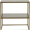 Outlet - metallinen sivupöytä 50x50, honeygold Muut Huonekalut