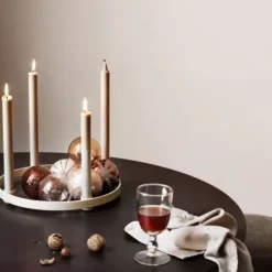 New - rengaskynttelikkö, 30cm, hiekka Kynttilät Ja Lyhdyt