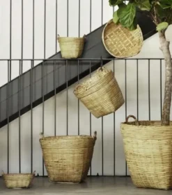 Discount – säilytyskori basic kahvoilla, L Säilytys