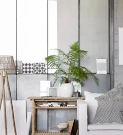 New bambuinen sivupöytä, 90x37x76 cm Bambupöydät