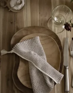 Clearance Tiskirätti 2pack 25x25, mocca Keittiötekstiilit