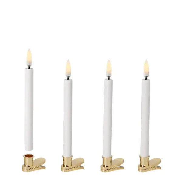 New Uyuni - LED klipsikynttilät joulukuuseen (4 kpl) Kynttilät Ja Lyhdyt