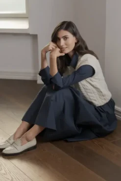 Clearance Vivian palmikkoneuleliivi, cream Neuleet Ja Neuletakit|Uutuudet