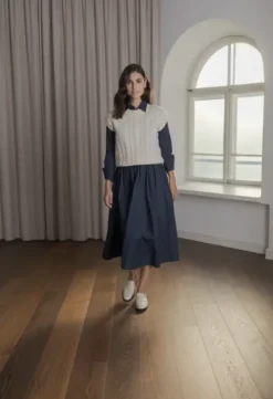 Clearance Vivian palmikkoneuleliivi, cream Neuleet Ja Neuletakit|Uutuudet