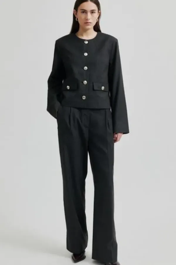 Outlet Wake housut, dark grey melange Farkut Ja Housut|Juhlavaatteet