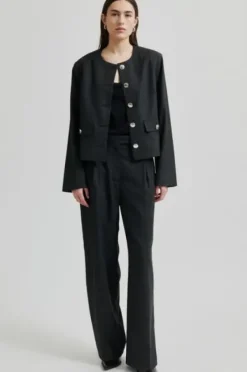 Outlet Wake housut, dark grey melange Farkut Ja Housut|Juhlavaatteet