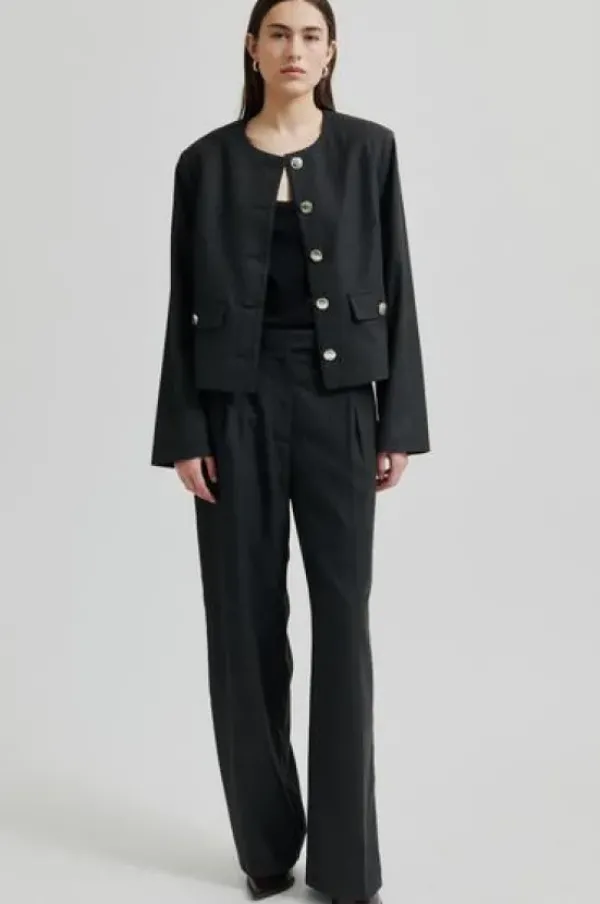 Outlet Wake housut, dark grey melange Farkut Ja Housut|Juhlavaatteet