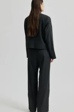 New Wake lyhyt bleiseri, dark grey melange Bleiserit Ja Liivit|Juhlavaatteet