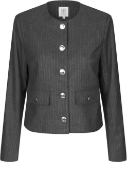 New Wake lyhyt bleiseri, dark grey melange Bleiserit Ja Liivit|Juhlavaatteet