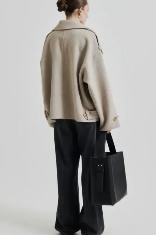 Discount Walance lyhyt villakangastakki, beige melange Ulkotakit Ja -Liivit|Uutuudet