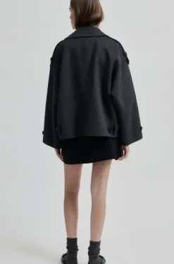 Discount Walance lyhyt villakangastakki, dark grey melange Ulkotakit Ja -Liivit|Uutuudet