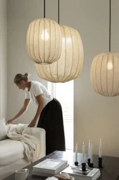 Online Watt&Veke - Prisma 35 kattovalaisin pellavaa, natural Valaisimet