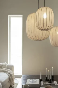 Clearance Watt&Veke - Prisma 45 kattovalaisin pellavaa, natural Valaisimet