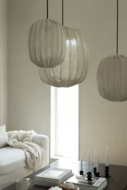 Clearance Watt&Veke - Prisma 45 kattovalaisin pellavaa, natural Valaisimet